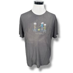 Vintage Fun Games Somebody Loses Wiener T-Shirt Men’s XL Gray Novelty Joke READ